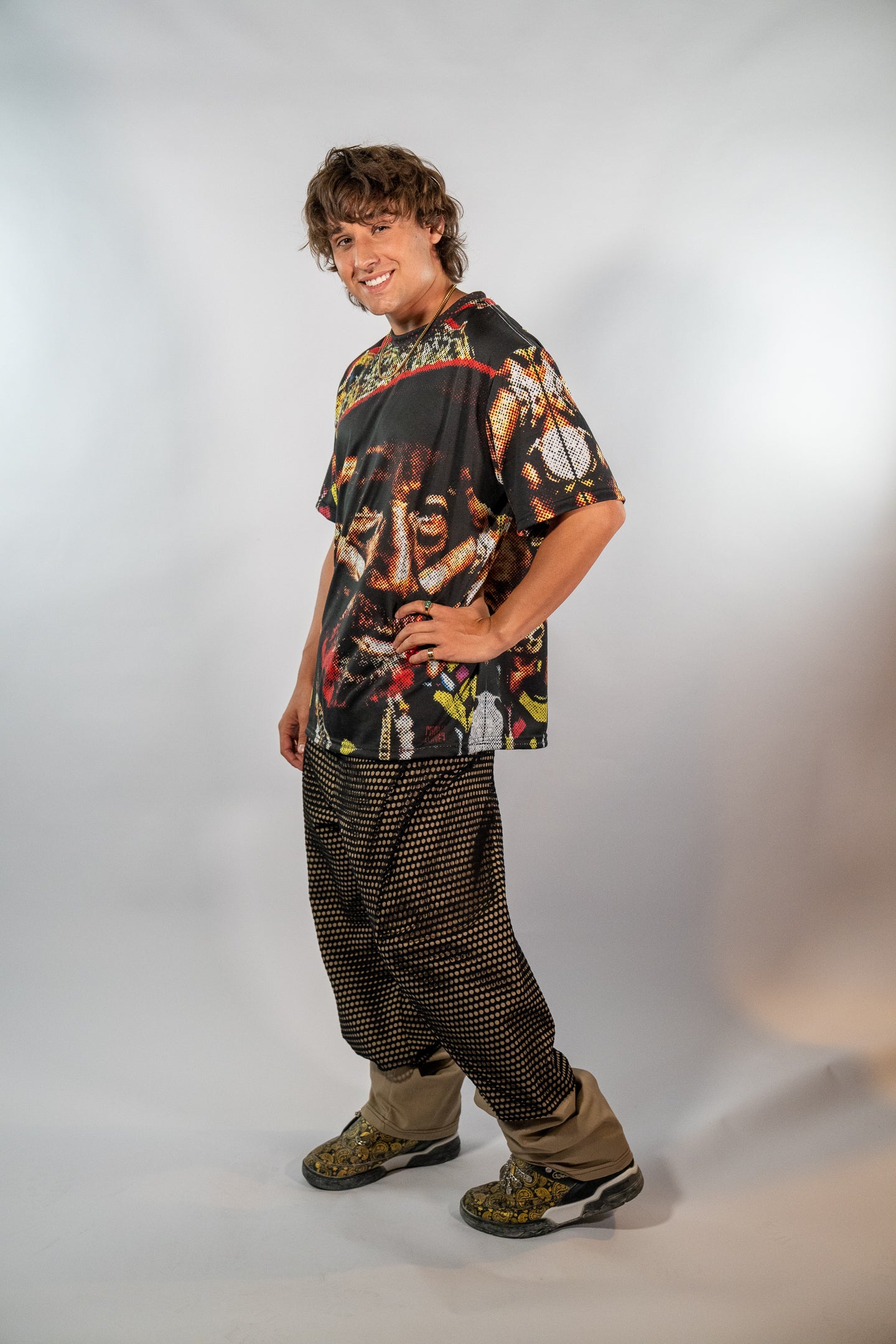 Black and Tan Pants
