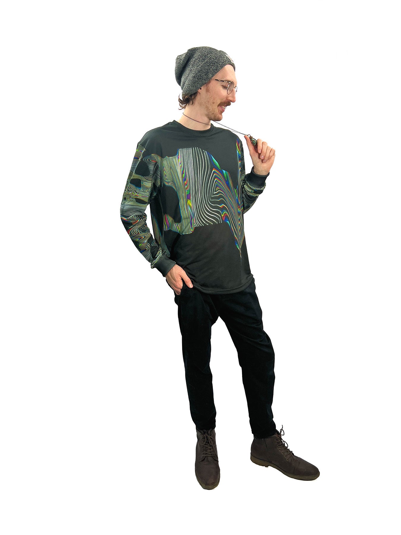 Moiré Matrix Long Sleeve Shirt