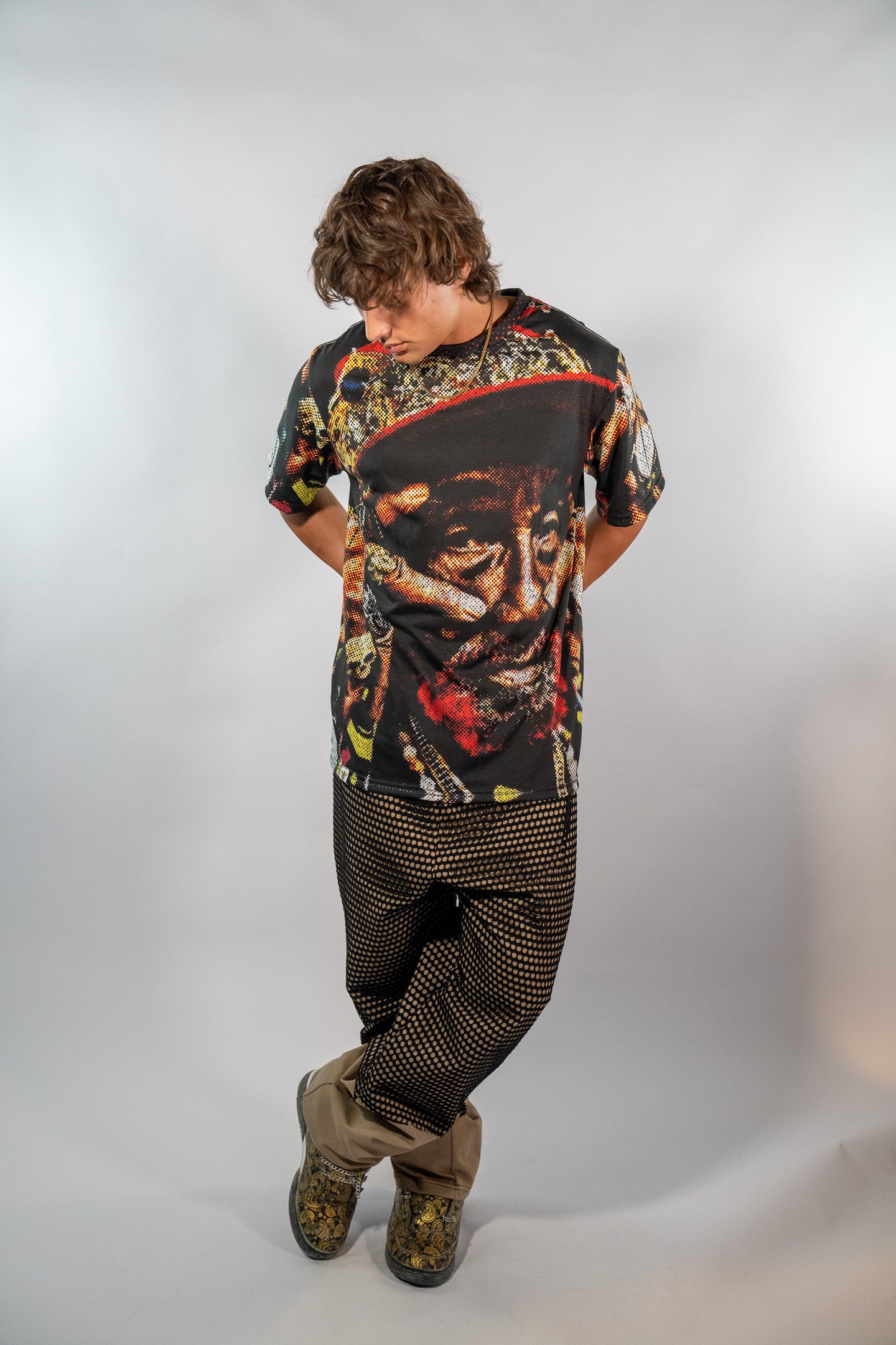 Black and Tan Pants