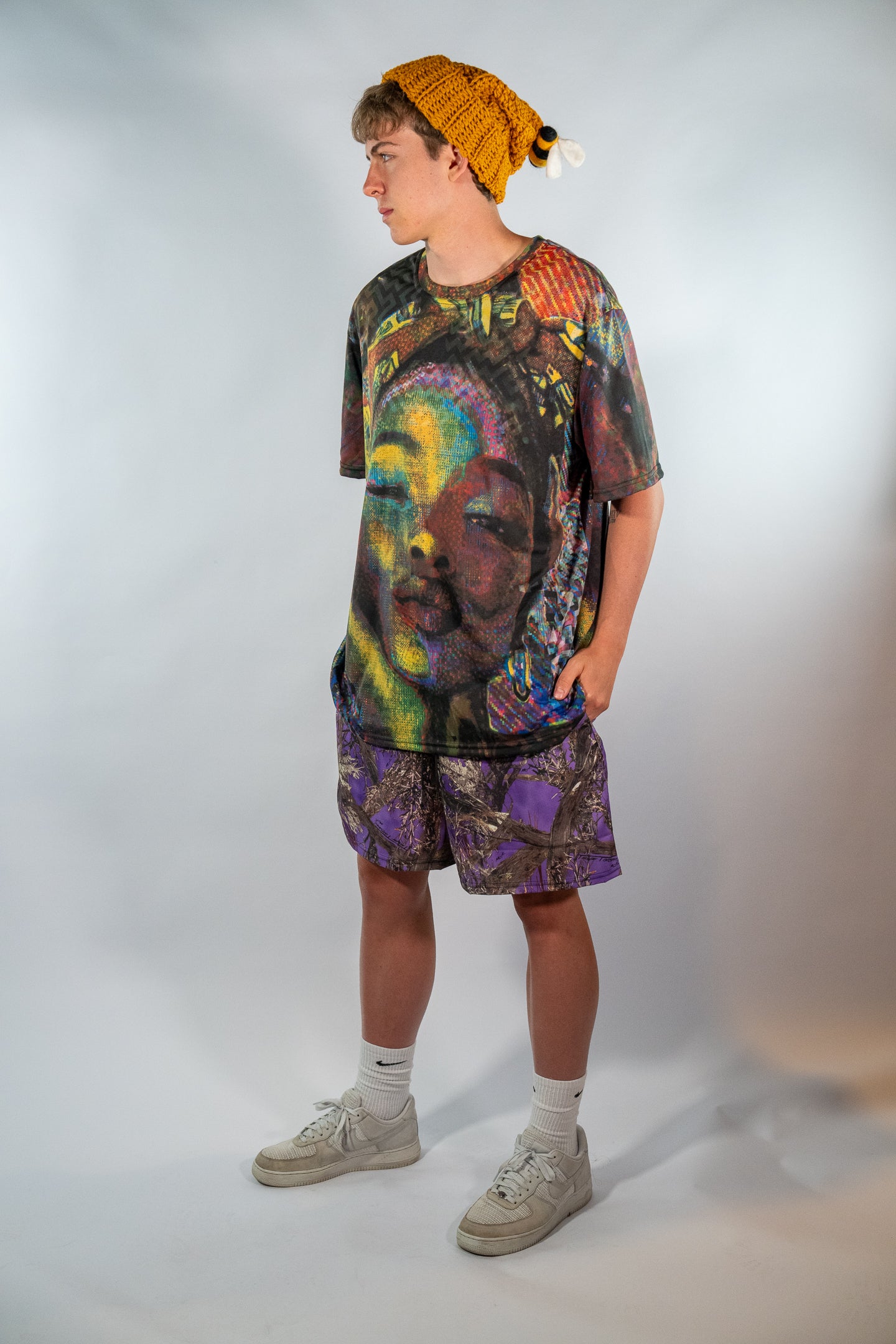 Purple Camo Shorts