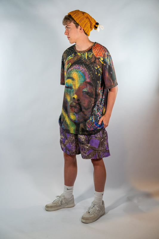 Purple Camo Shorts