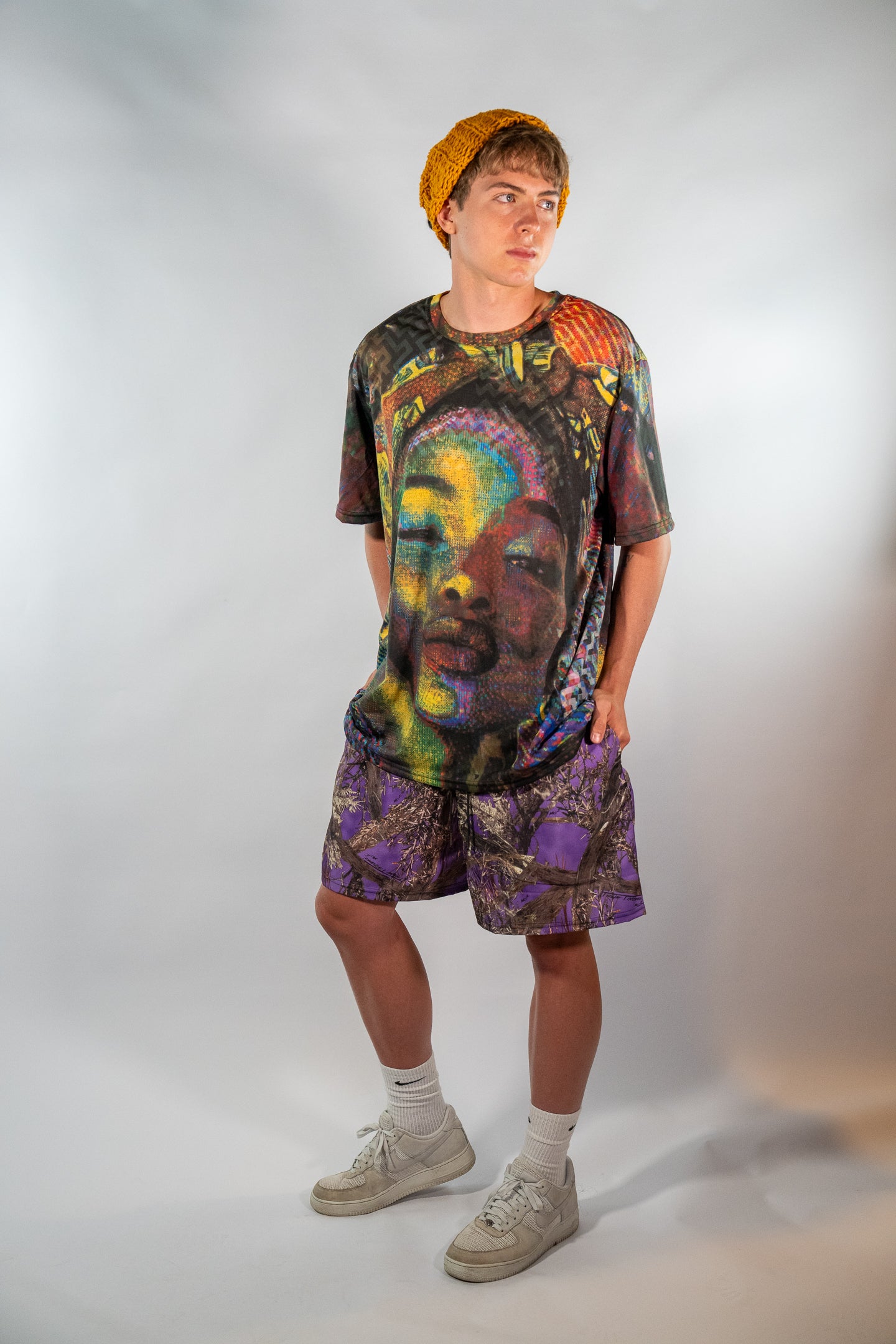 Purple Camo Shorts