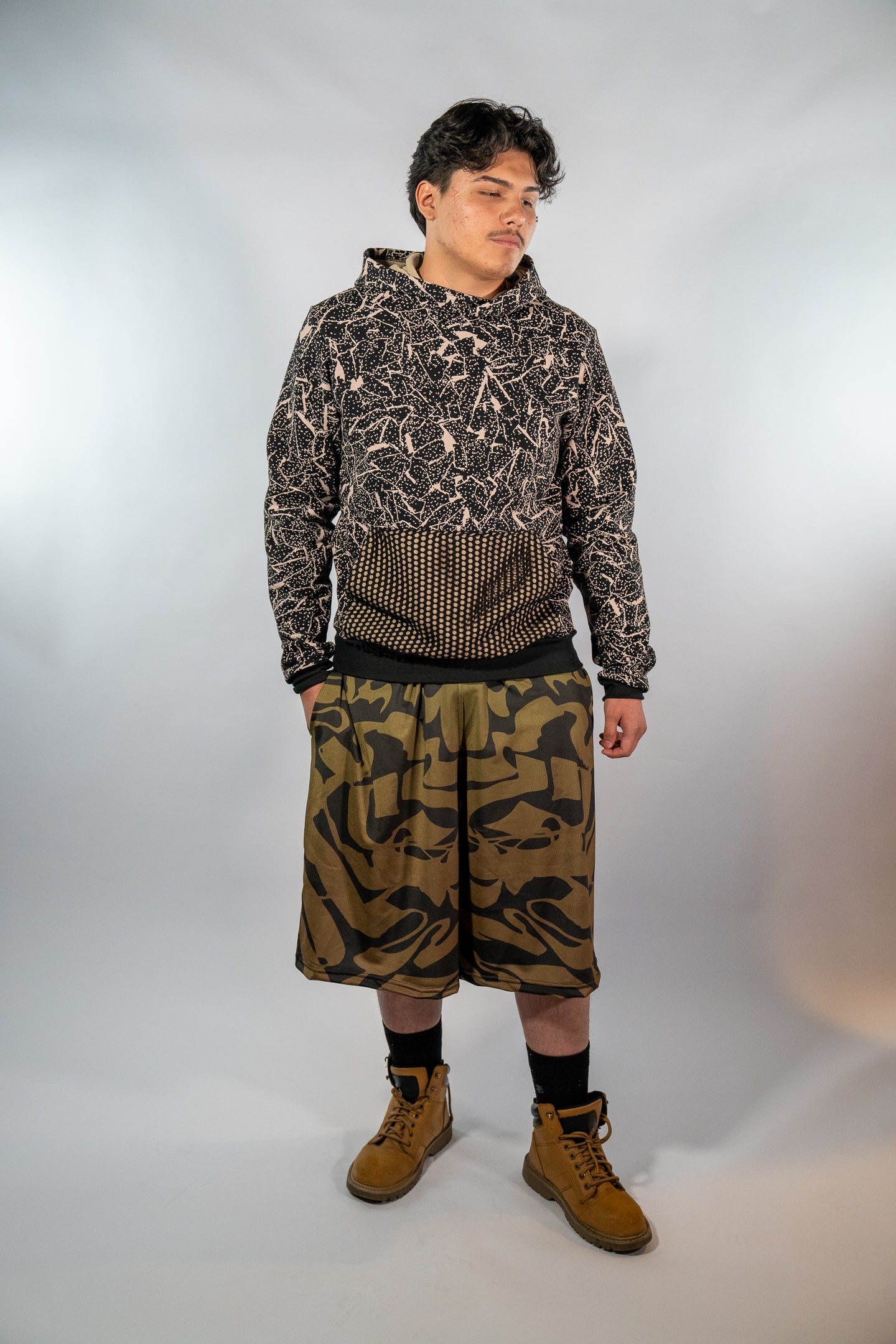Black and Tan Hoodie