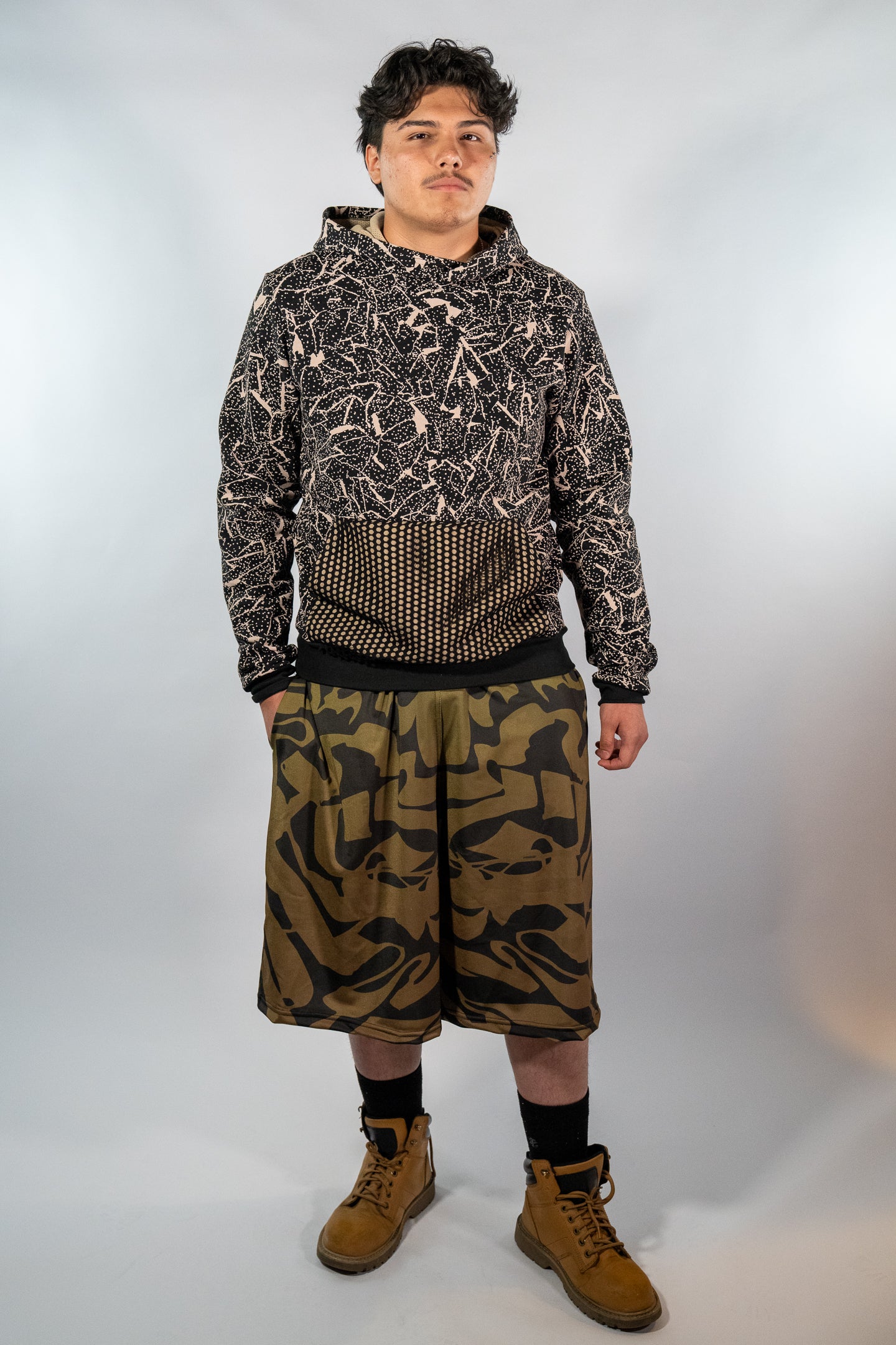 Black and Tan Hoodie