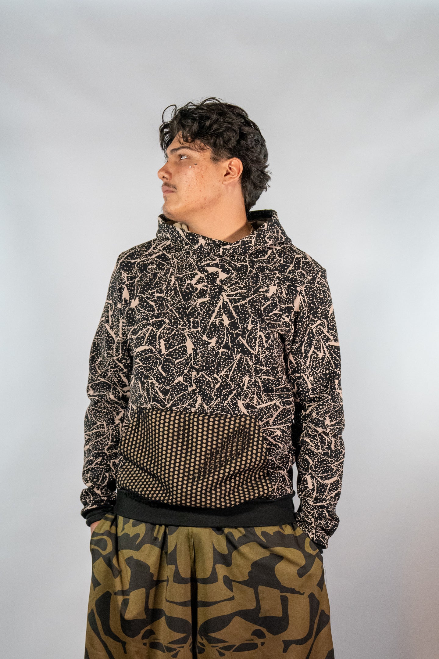 Black and Tan Hoodie