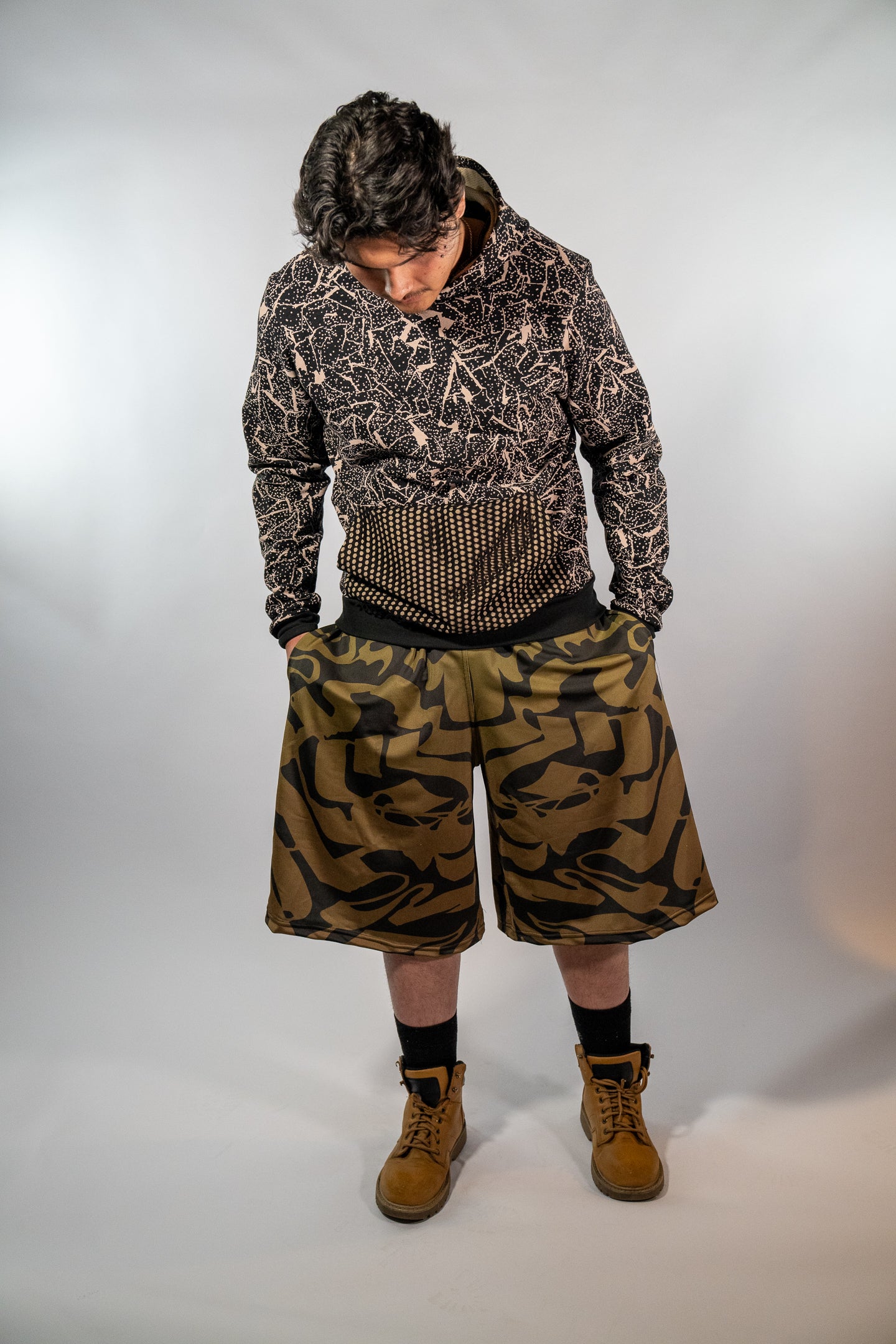 Black and Tan Hoodie