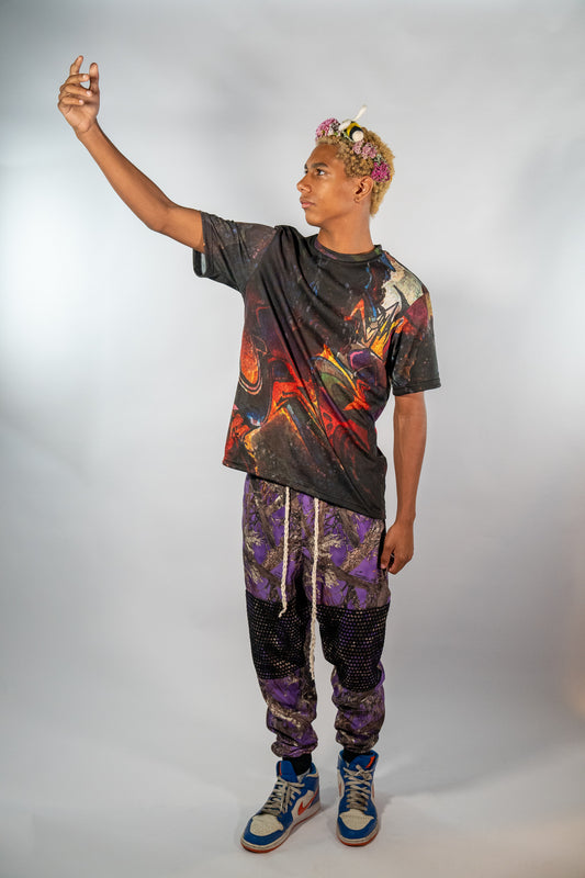 Purple Camo Joggers